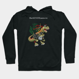 Clanosaurus Rex MacKENZIEsaurus rex Plaid MacKenzie Modern Scotland Ireland Family Tartan Hoodie